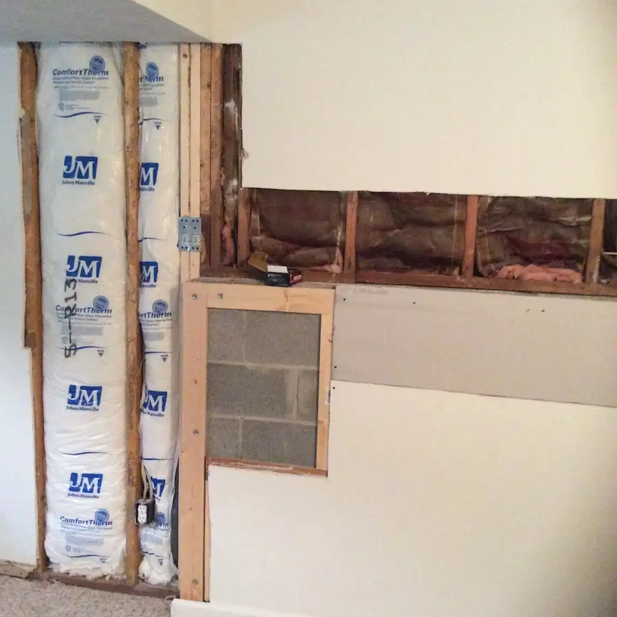 Wall insulation replacement during Structural Drying in Park Forest